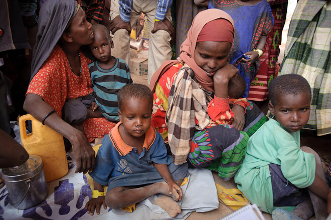 New drought refugees at Dadaab Refugee Camp, Kenya.